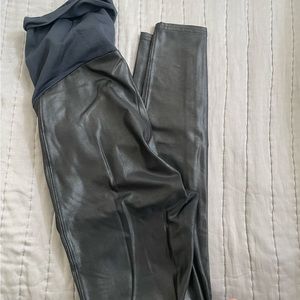Maternity SPANX faux leather leggings